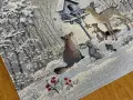 Bieżnik świąteczny gobelinowy 40x100 cm Srebrna Zima