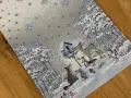 Bieżnik świąteczny gobelinowy 40x100 cm Srebrna Zima