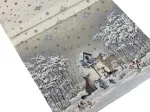 Bieżnik świąteczny gobelinowy 45x140 cm Srebrna Zima