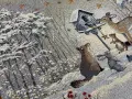 Bieżnik świąteczny gobelinowy 45x140 cm Srebrna Zima