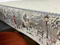 Obrus świąteczny gobelinowy 140x180 cm Srebrna Zima
