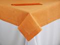 Obrus 140x200 cm z ręczną mereżką POMARAŃCZ