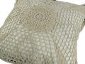 Poszewka 40x40 cm - szydełko BEŻ