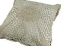 Poszewka 40x40 cm - szydełko BEŻ