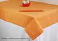 Obrus 140x200 cm z ręczną mereżką POMARAŃCZ