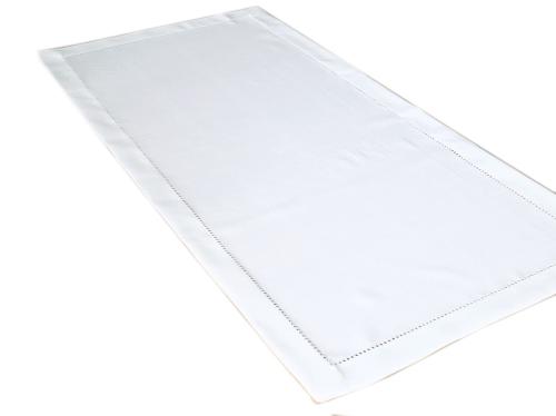 Bieżnik 50x100 cm z mereżką BIAŁY